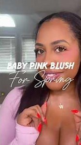 We love some pink blush 💕🌸✨ #beginnermakeup #pinkblush #makeuptutorial
