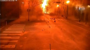 Police camera captures moment downtown Nashville bomb went off