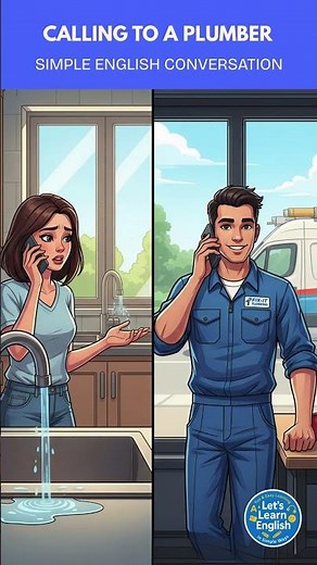 Talking to a Plumber – Simple English Conversation #learnenglish #englishlearning #english