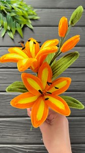 285K views · 3.1K reactions | Wow! Easy Lily from Chenille Stems DIY Craft Tutorial #foryou #diy #chenilleflowers #homedecor #tutorial #flower #craftidea #fyp | Easy Studio Crafts | Facebook