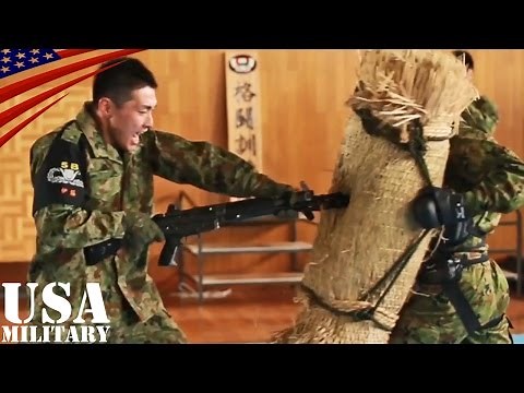 Japanese Soldiers (JGSDF) Hand-to-hand Combat - Rifle Bayonet