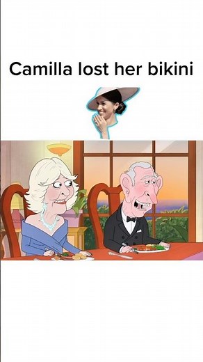 Camilla Loses Her Bikini🤣 #theprince #animation #satirecomedy