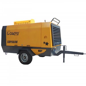 [Hot Item] Portable Diesel Direct Driven Screw Air Compressor For Sandblasting