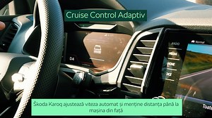Știi cum poți să adaugi un plus de siguranță și confort drumurilor tale? 😎 Škoda Karoq este echipată cu funcția de Cruise Control adaptiv care păstrează viteza dorită și lasă tehnologia să ajusteze și să mențină distanța de siguranță în trafic.✨ Iar tu te poți bucura de o experiență de condus fără griji.👍 #skoda #skodaromania #cruisecontrol | Škoda