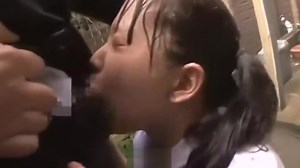 very cute japanese student 18 in rain 3 . FULL movie