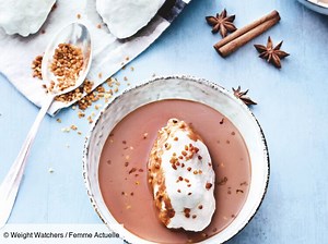 Recette Weight Watchers : Iles flottantes chocolat-pralin : découvrez les recettes de cuisine de Femme Actuelle Le MAG