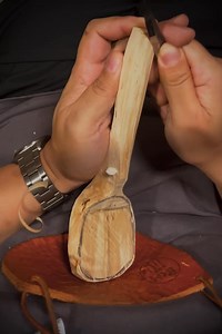 3.5K views · 12 shares | Crafting a wooden ladle from scratch! 蝹✨ Watch as I turn a simple piece of wood into a functional and beautiful kitchen tool. #Woodworking #DIY #Craftsmanship | WoodArt | Facebook