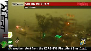 43K views · 302 reactions | Footage from our sister station in Cedar Rapids, Iowa captures the exact moment a damaging tornado arrives and tears the roof off a building KCRG-TV9 | FOX19 | Facebook