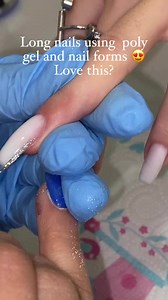 1.2K views · 23 reactions | Long nails using poly gel and nail forms Love this? #polygelnails #polygel #polygelextensions 珞 https://lilycutestore.com/product-category/poly-nail-gel/ | Lillycute Nails | Facebook