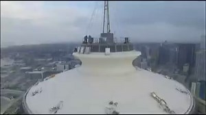 INCOMING! Someone thought it would be fun to fly their drone to the top of the Space Needle in Seattle, while technicians prepared for a fireworks show. But apparently the operator lost control of the device and crashed it into the top of the observation deck. STORY: http://www.fox13news.com/trending/228597349-story Video courtesy Seattle Space Needle | FOX 13 News - Tampa Bay