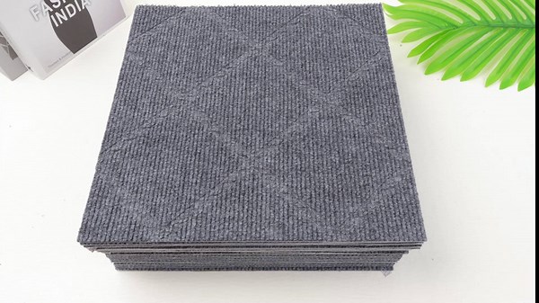 Woanger 24 Pcs Self Adhesive Carpet Tiles 12" x 12" Non Slip Peel and Stick Carpet Floor Tile DIY Flooring for Kitchen, Dining Room, Kitchen, Dining Room, Home Furnishings Floor