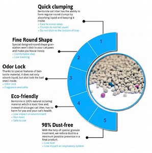 [Hot Item] Eco-Friendly Clumping Cat Litter Made From 100% Natural Bentonite