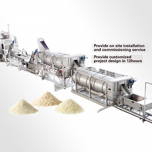 [Hot Item] Aicnpack Economic Potato Snowflake Powder Production Line Cassava Potato Sweet Potato Powder Machine