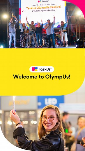 At TaskUs, we Work Hard, Have Fun—and that’s exactly what we did for the launch of our site, OlympUs, in Thessaloniki, Greece! Watch the video for a behind-the-scenes peek at our very own music festival and how we make celebrations Ridiculously Awesome! 🥳✨ 🎉 #TaskUsOlympUsFestival | TaskUs