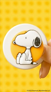 💛 Turn your phone into a classic Peanuts comic strip with the 📱 PopOut Sitting Snoopy phone grip…yes, it is MagSafe 🧲 | PopSockets