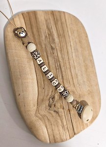 Personalized Silicone Pacifier Clip With Lion Design - Brown Beige - Personalized Baby Gift - Pacifier Clip With Name - Etsy