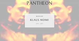 Klaus Nomi Biography | Pantheon