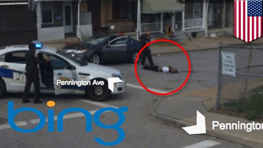 Microsoft’s Bing Streetside map shows Baltimore murder scene