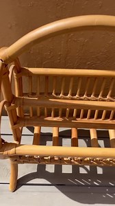 South Beach Deco Vintage Bamboo Magazine Rack - Etsy