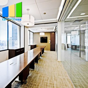 [Hot Item] Aluminium Frame Folding Movable Tempered Office Glass Partition Wall