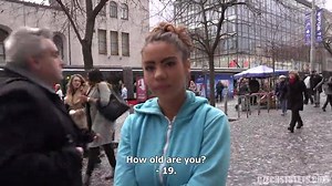 A young street girl from the Czech Republic