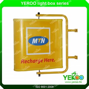 [Hot Item] Wall Mounted Wind Rectangle PVC Poster Advertising Signage