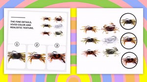 6pcs Simulation Crab Bait Artificial Crab Baits Simulated Crab Baits Freshwater Fish Lures Fishing Lure Simulation Crab Supple Lures Fishing Bait Trout with Hook