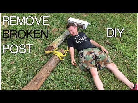 How To Replace a Broken Mail Box Post (at no cost!)
