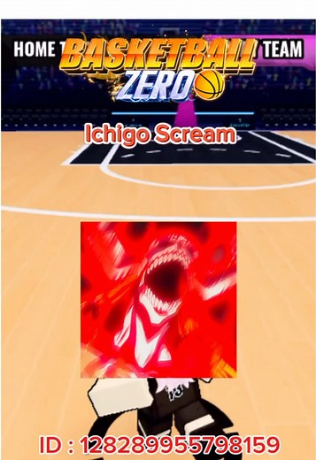 ID Score Sound (Ichigo Scream) #basketballzero #kurokonobasket #roblox | basketball zero id sound