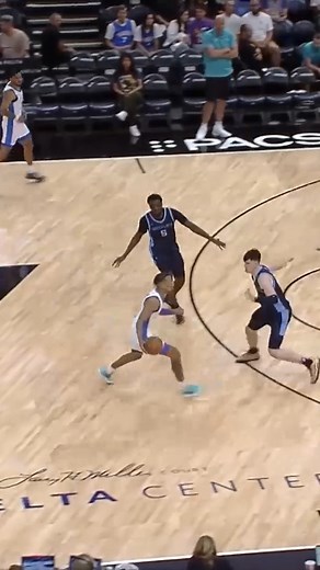 Kenny Lofton Jr. gets the steal AND slam 💪 | NBA