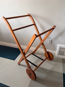 Teak Mid Century Serving Cart - Foldable - Bar Cart - Kitchen Trolley - 1960's Entertaining - Etsy Canada