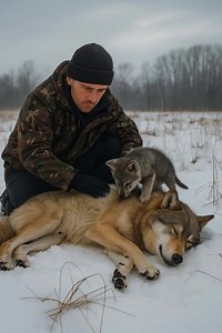 6.2K views · 16 reactions | A man rescued an injured she-wolf and her...