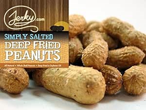 Jerky.com Deep Fried Peanuts Salted - Salted Peanuts in Shell Bulk - Inshell peanuts salted & roasted for Human - USA Grown, Perfect Snack Food (10oz)