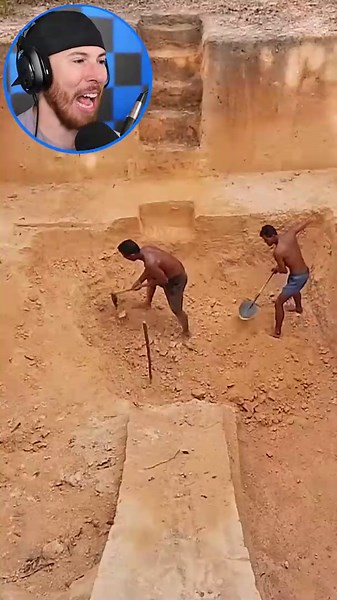 Giant underground pool build that is impressive to watch