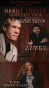 I have a REAL hard time keeping a secret and this one was tough!! I never thought I would get to be on the same stage as Randy Travis. I have listened to him since I was a little girl with my Daddy. I sure know my Daddy’s smile in heaven is as bright as the sun right now proud as can be! An Evening with Randy TravisMore Life Tour featuring Randy Travis, James Dupré, and special guest Lee Newton Friday, July 21, 2023 Thank you so much East Tennessee Concerts for truly believing in me and giving m