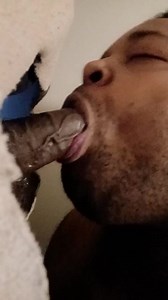 verbal DL BBC gets gulped down by fat unshaven sissy faggot @ gloryhole