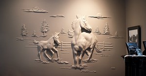 Drywall Worker Creates Stunning 3D Art Using Only Joint Compound