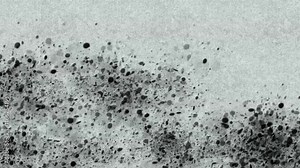 Beautiful Timelapse of Paintbrush Painting Watercolor Watercolour on Rough Textured Paper Background 4K Intro Reveal Animation Loop black ink splat splatter linear fill movement expand Stock Video