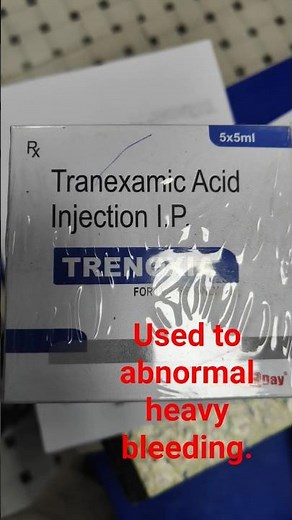 How to use Tranexamic Acid Injection. #doctor #medicalstudent #chemistry #tranexa #medcalc #