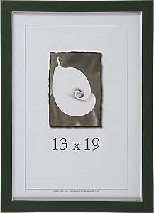 Frame USA Clean Cut Series 13x19 Real Wood Picture Photo Art Frames (Green), Made in America