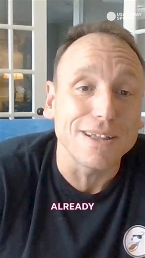 What does Joey Chestnut dream about after eating that many hotdogs? 🤔🌭💭 #sportsseriously #joeychestnut #hotdog #hotdogeatingcontest #fouthofjuly #4thofjuly #competitveeating | USA TODAY