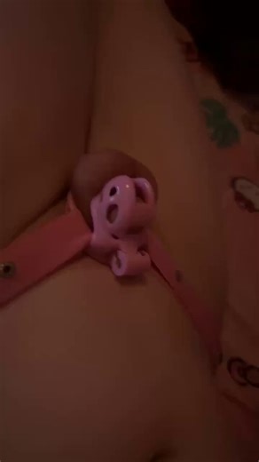 Being caged doesn't mean having less fun with your clittyYou still can watch it twitching from key breaking#bnwo #sissy #chastity #findom