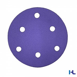 [Hot Item] 150mm 6inches 8 15holes Purple Hook&Loop Sand Abrasive Ceramic Abrasive Sand Sanding Disc Like 3m 775L
