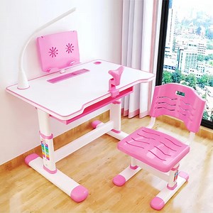 [Hot Item] Writing Desk Set Home Simple Solid Wooden Children's Study Table Adjustable Reading Table Kids Study Desk Table
