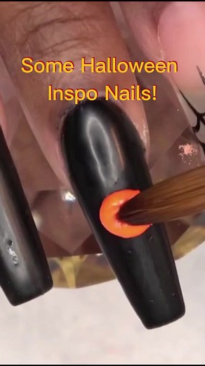 Halloween Nails 🎃💅🏾 #fyp #reels #nails #satisfying #longhairprettynails #acrylicnails | Longhairprettynails