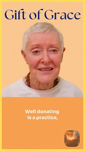 🏊♀️🎁💖☺ In the Flow I donate to our Svaroopa® Vidya Ashram out of gratitude. The rare, priceless gift of Guru’s Grace flows through Gurudevi Nirmalananda, our Spiritual Master. To receive that gift, you need only to be in her presence, in person or online. Or you can think of her deeply to be in the flow of her Grace. This is my truth: Guru’s Grace fills and nourishes me. This fullness moves me to give from my Self in many ways, including offering dakshina (selfless financial giving) to our As