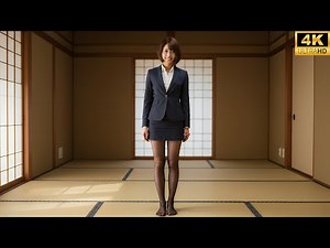 美人なお姉さんの黒パンスト｜保険の営業