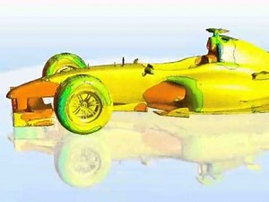 ANSYS Fluid Dynamics - Simulation Examples - Racecar Flow