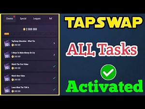 TapSwap 8 July All Mission Tasks Activated | TapSwap Video Codes | #TapSwap_Early_Update |#REWRADS