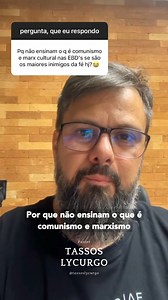 É preciso que urgentemente se i,p;ementem assuntos como apologética e conservadorismo nas EBDs e também nos currículos das crianças e jovens. O que você pensa a respeito? Deus abençoe, Tassos Lycurgo #tassoslycurgo #conservadorismo #defesadafe | Tassos Lycurgo